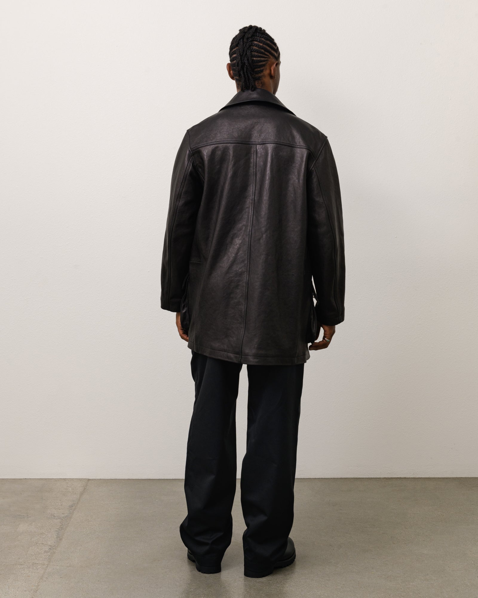 OUR LEGACY LEATHER FIREMAN JACKET